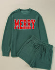 MERRY Long Sleeve Top and Shorts Set