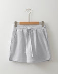 French Terry Drawstring Mini Skort