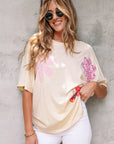 Flower Patchwork Reverse Seam Tee