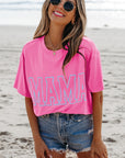 MAMA Letter Graphic Neon Tee