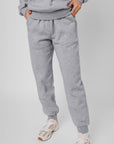 Solid Reverse Seams Hoodie and Joggers Set