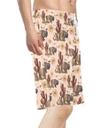 Desert Bison Men's Beach Board Shorts