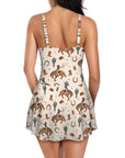 Rodeo Cowboy Print Skirted Swimsuit