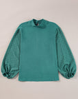 June Swiss Dot Balloon Sleeve Loose Blouse