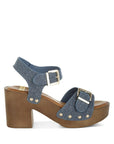 The Dakota Studded Denim Clog