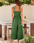 Ladies String Shoulder Overall Sleeveless Jumpsuit 2387