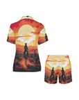 Cowboy Desert Sunset Women's Western Pajama Set