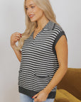 Teagan Stripe Sweater Vest