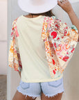 Sariyah Floral Half Batwing Sleeve Blouse