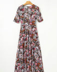 Leopard Floral Mesh Reversible Dress