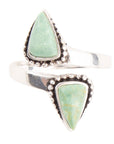 Begondor Green Turquoise and Sterling Silver Adjustable Ring
