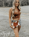 Belle Cowhide Sling Crossbody Fesitval Bag