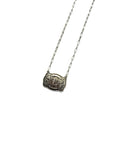 Belt Buckle Initial Necklace