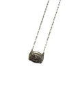 Belt Buckle Initial Necklace