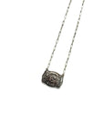 Belt Buckle Initial Necklace