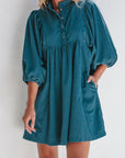 Charlie Corduroy Button Dress