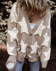 Clare Sherpa Star Cardigan