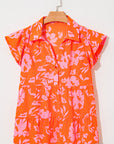 Karla Floral Collared Button Blouse