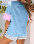 Star Patchwork Short Sleeve T-Shirt