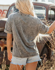 Western Steer Head Tie Dye Tee