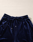 Mary Velvet Ruffled Two Piece Set