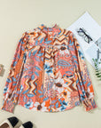 Leighton Floral Buttoned Loose Shirt