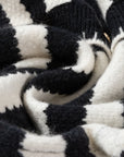 Stripe Buttoned Cardigan Sweater