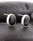 Black Onyx Post Earrings