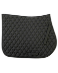 AJ Tack Quilted All-Purpose English Saddle Pad - Black