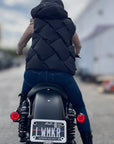 Black 3D Hooded Vest