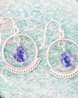 Blue Kyanite and Sterling Silver Drop Earrings