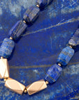 Blue Lapis Nugget Necklace