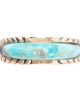 Blue Turquoise Line Golden Ring