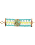 Blue Turquoise Textile Blues Woven Bracelet