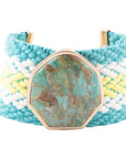 Blue Turquoise Textile Blues Woven Bracelet