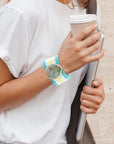 Blue Turquoise Textile Blues Woven Bracelet