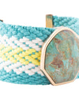 Blue Turquoise Textile Blues Woven Bracelet