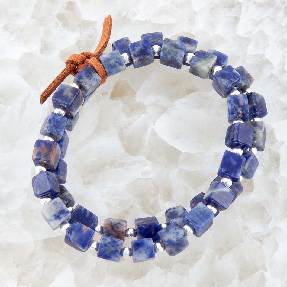 Bluebell Sodalite Stretch Bracelet Set