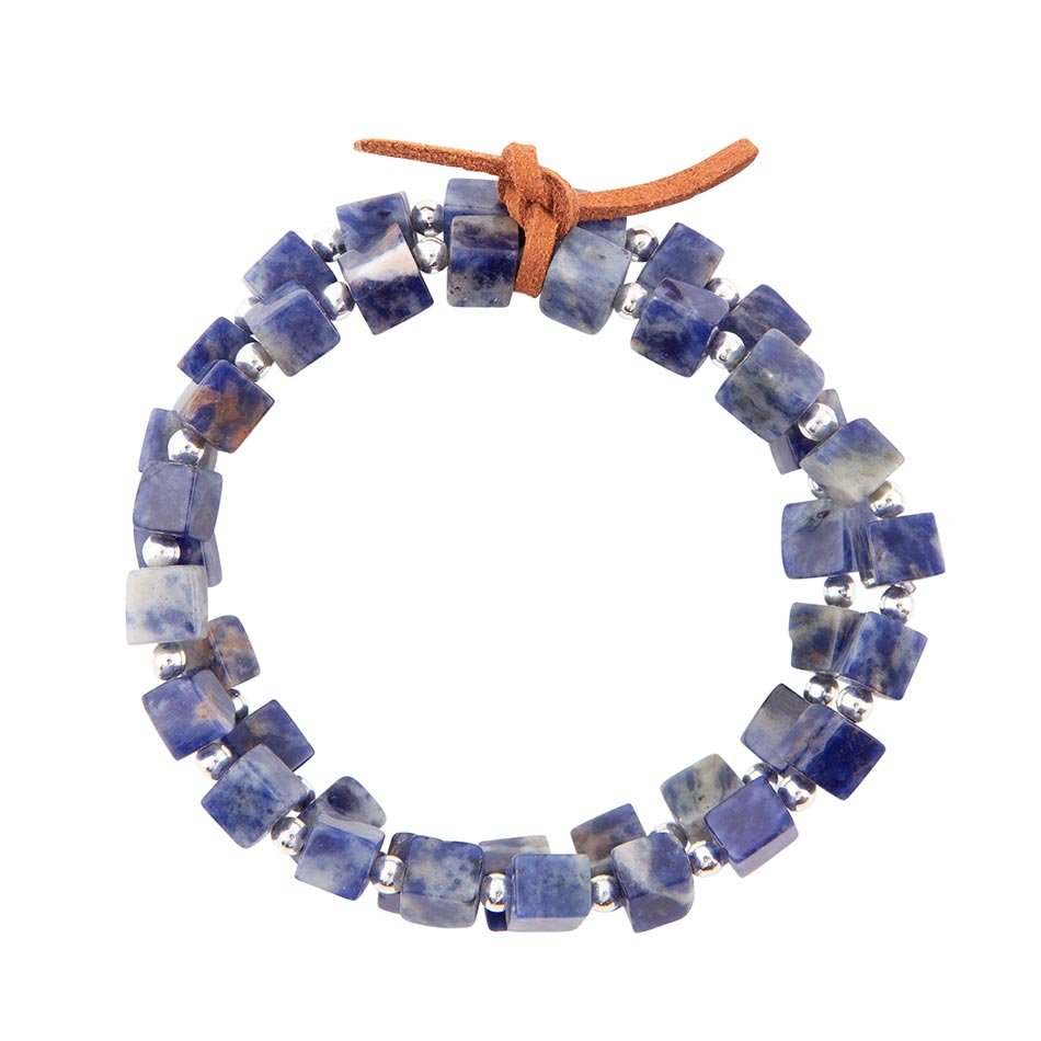 Bluebell Sodalite Stretch Bracelet Set