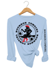 Bourbon Cowgirl Long Sleeve Blue T-Shirt Bourbon Cowgirl