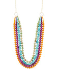 Bogota Mult-Stone Long Statement Necklace