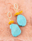 Bogota Turquoise Post Earrings