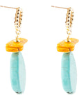 Bogota Turquoise Post Earrings