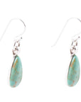 Bold Blue Turquoise and Sterling Silver Drop Earrings