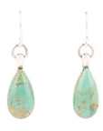 Bold Blue Turquoise and Sterling Silver Drop Earrings