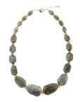 Bold Labradorite Statement Necklace