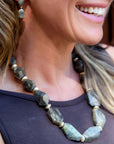 Bold Labradorite Statement Necklace