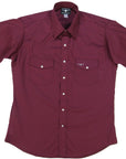 Flying R Ranchwear - Brisa Solids - Bordeaux - Short Sleeve