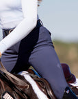 Juliette High Compression Breeches in Steel Blue - Premium