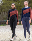 Juliette High Compression Breeches in Steel Blue - Premium
